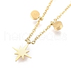 304 Stainless Steel Pendant Necklaces NJEW-K120-04G-3