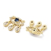 Brass Micro Pave Cubic Zirconia Pendants KK-Z098-09G-2