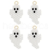 Halloween Theme Cylinder Glass Seed Beads PALLOY-MZ00772-1