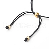 Cross Brass Beads Adjustable Nylon Thread Cord Bracelets BJEW-JB06396-02-5