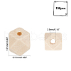 Natural Wood Beads WOOD-PH0001-10A-2