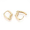 Brass Hoop Earring Finding KK-N261-58G-2