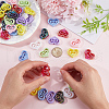 SUNNYCLUE 48Pcs 8 Colors Opaque Acrylic Beads OACR-SC0001-87-3