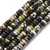 Natural Yellow Turquoise(Jasper) Beads Strands G-L624-H15-6x2mm-2