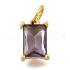 925 Sterling Silver Pave Clear Cubic Zirconia Charms STER-V001-02G-02-1