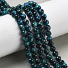 Natural Tiger Eye Beads Strands G-B133-A02-6MM-07-2