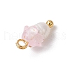 Flower Acrylic Charms PALLOY-JF03588-02-5