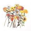 20Pcs Vintage Flower PET Self-Adhesive Stickers DIY-M077-01A-3