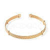 Brass Open Cuff Bangles BJEW-A144-01B-1