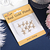 Beebeecraft 10Pcs Brass Micro Pave Grade AAA Cubic Zirconia Pendants ZIRC-BBC0002-61G-6
