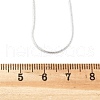 Brass Round Snake Chain Necklace Making MAK-T006-11B-S-4