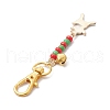 Christmas Theme Alloy Enamel Pendant Decorations HJEW-MZ00059-5