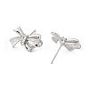 Brass Stud Earring Findings KK-K371-35P-2