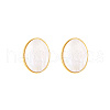 Natural Shell Oval Stud Earrings WV6287-1