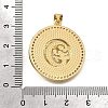 Brass Micro Pave Cubic Zirconia Shell Pendants KK-D328-19G-3