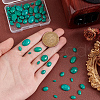   66Pcs 8 Styles Dyed Synthetic Turquoise Cabochons G-PH0002-67-3