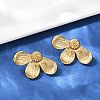 304 Stainless Steel Stud Earrings EJEW-S265-09G-3