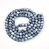 Baking Painted Glass Beads Strands X-DGLA-N003-8mm-C07-3