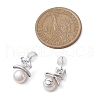 Mother's Day Jewellery Natural Pearl Ear Studs EJEW-P286-25P-3
