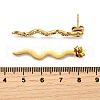 304 Stainless Steel Rhinestone Stud Earrings EJEW-Z116-01G-3