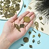 60Pcs 15 Styles Tibetan Style Alloy Connector Charms FIND-YW0005-19-4
