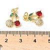 Brass Micro Pave Cubic Zirconia Pendants ZIRC-I071-07G-3