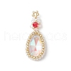 Glass Seed Beaded Pendants PALLOY-MZ00419-03-1