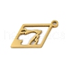 304 Stainless Steel Pendants STAS-S123-01G-02-2