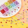 10 Colors Opaque Acrylic Beads MACR-YW0001-74-4