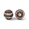 AB-Color Resin Rhinestone Round Beads RESI-S313-18x20-09-3