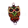 Zinc Alloy Enamel Links ENAM-TAC0007-03F-1