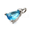 Brass Micro Pave Cubic Zirconia Pendants KK-D356-08E-P-2