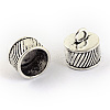 Tibetan Style Alloy Cord Ends TIBEP-S300-06AS-NR-1