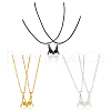 ANATTASOUL 3 Sets 3 Colors Couple Matching Necklaces Set NJEW-AN0001-62-1