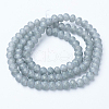 Electroplate Transparent Glass Beads Strands EGLA-A034-T6mm-X-3