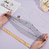 AHADERMAKER 2Pcs 2 Colors Polyester Fascinator Mesh Face Veil DIY-GA0007-07-3