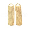 Brass Tassel Big Pendants KK-F898-22B-G-1