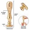 Brass Clay Seal Stamp Set DIY-WH0576-001-2