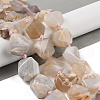 Natural Cherry Blossom Agate Beads Strands G-NH0010-G02-01-1