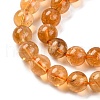 Round Natural Citrine Beads Strands X-G-K068-12A-6mm-4