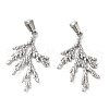 Non-Tarnish 304 Stainless Steel Pendants STAS-R122-08P-2