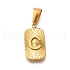 304 Stainless Steel Pendants STAS-S161-01C-G-1