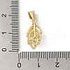 Rack Plating 925 Sterling Silver Ice Pick Pinch Bails X-STER-NH0001-19G-3