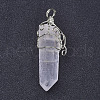 Natural Quartz Crystal Double Terminated Pointed Big Pendants G-P253-01S-2