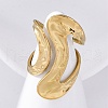 304 Stainless Steel Open Cuff Rings for Women RJEW-F174-08G-4