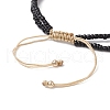 Adjustable Natural Cowrie Shell Beaded Braided Anklets AJEW-AN00686-03-4