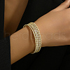 Real 18K Gold Plated Brass Multi Layer Wrap Bracelets RM1445-3-2
