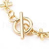 Brass Bar Link Chain Bracelets X-BJEW-JB06004-3