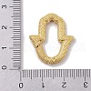 Rack Plating Brass Micro Pave Cubic Zirconia Twister Clasps KK-NH0002-07G-01-3