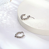Tarnish Resistant 304 Stainless Steel Hoop Earrings PC3613-01-2